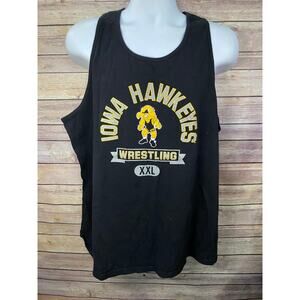 University of Iowa Tank Top Men’s XL Black Yellow Champion Sleeveless Hawkeyes